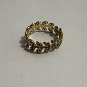Gold Leaf Design Ring